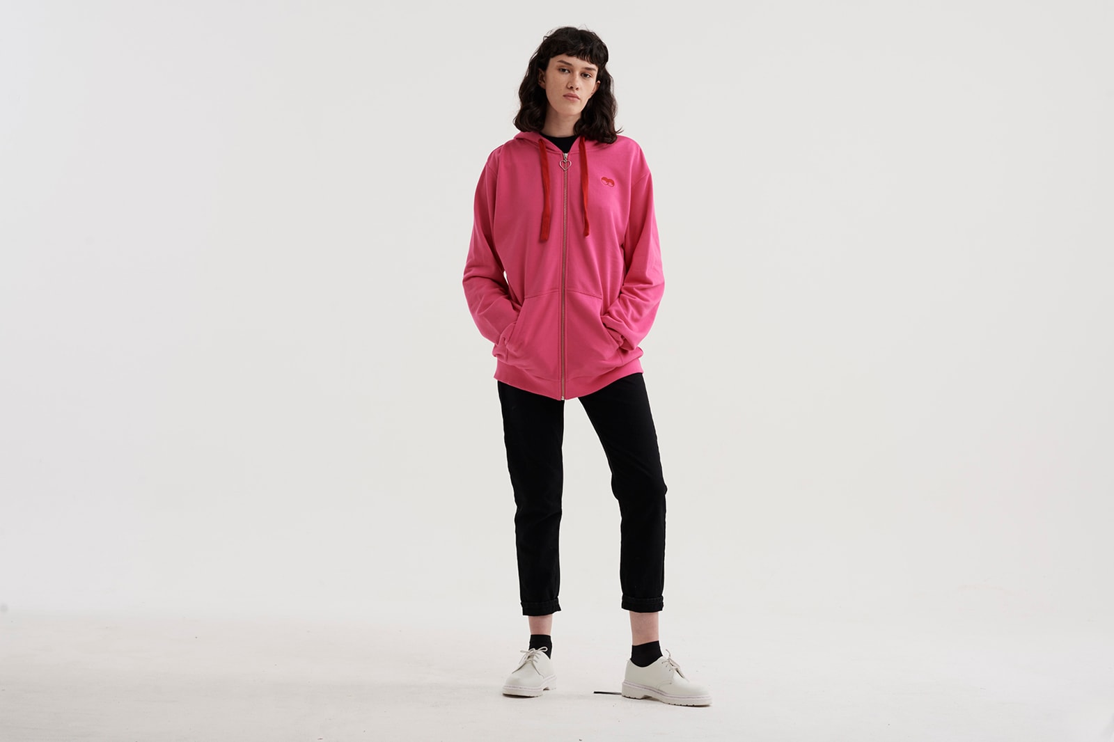 lazy oaf snoozing and losing pink oversized hoodie