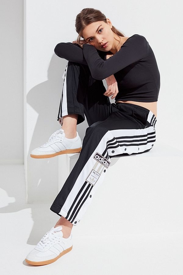 adidas Originals Tearaway Track Pants Black White Red Sporty Retro Chic Urban Outfitters