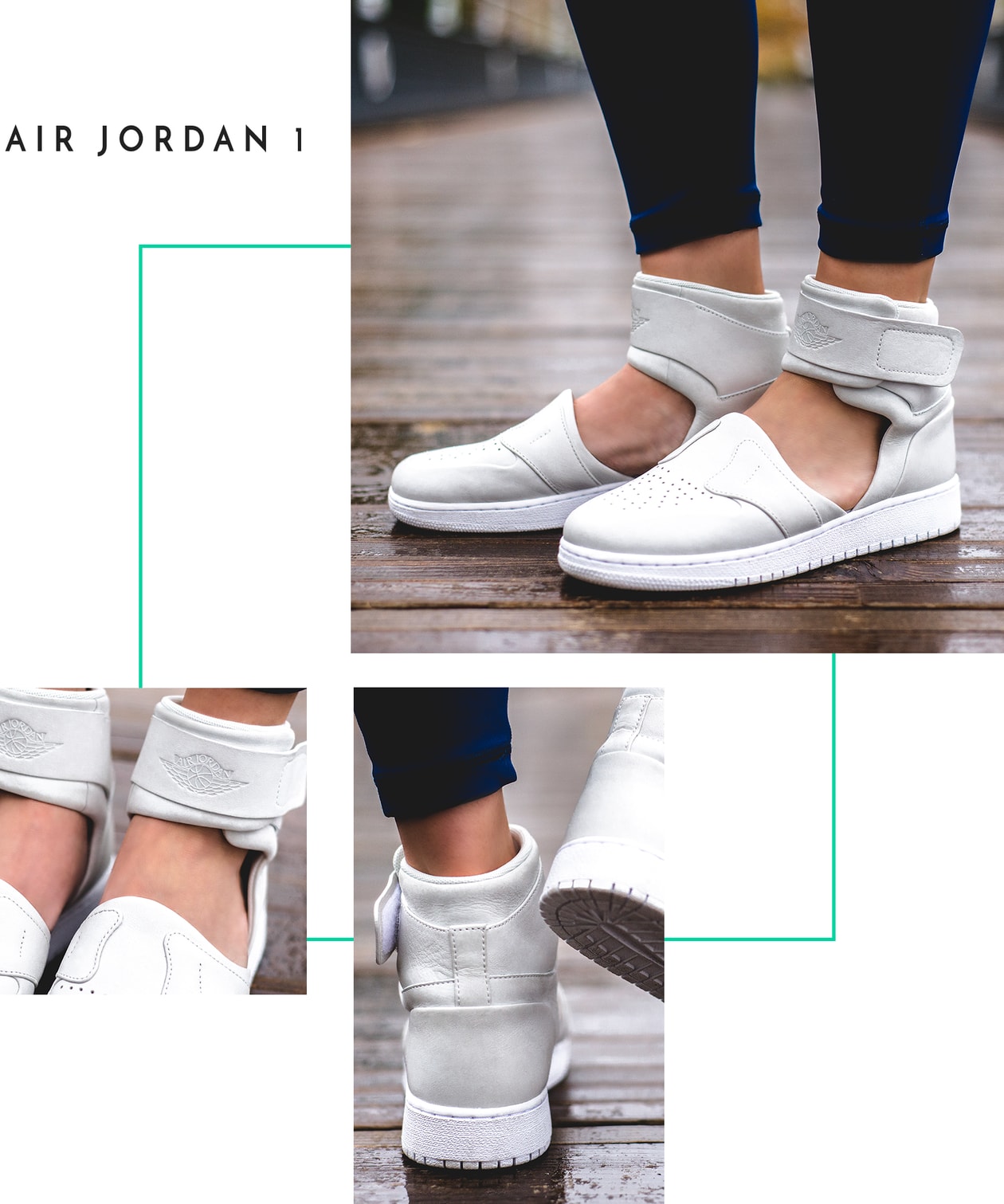 Nike The 1 Reimagined Lover XX Air Force 1 Jordan Jumpman Women Female Design Collective Release Date Where to Buy Closer On Feet Look White Mule Sandal Strap