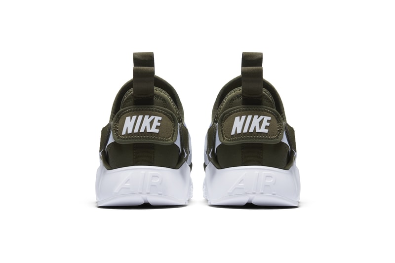 Nike Air Huarache City Low Sneaker Silhouette Shoe Khaki Particle Rose Black White Sole Retro Silhouette Street Style Shoe