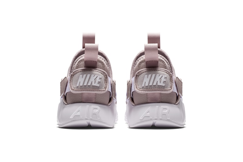 Nike Air Huarache City Low Sneaker Silhouette Shoe Khaki Particle Rose Black White Sole Retro Silhouette Street Style Shoe