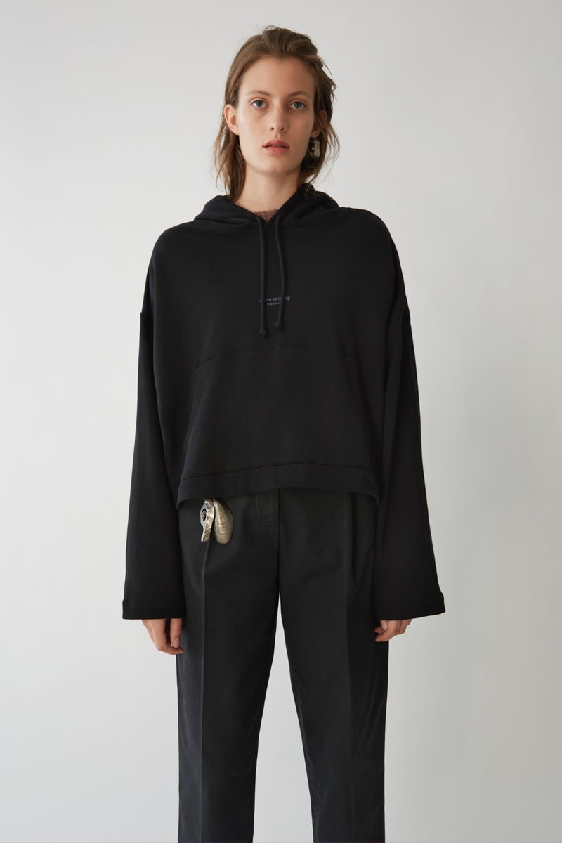 acne studios oversized joghy hoodie womens sweatshirt hooded candy pastel pink black
