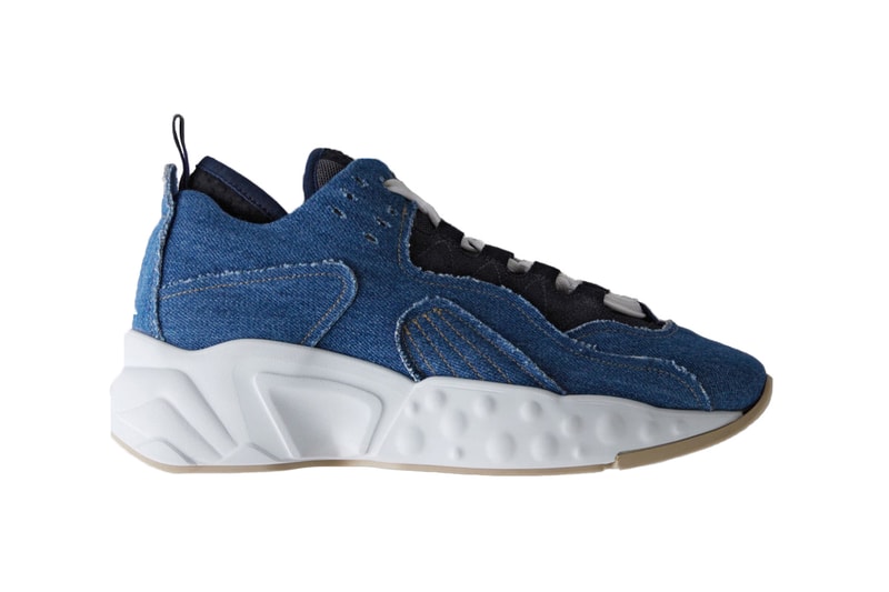 acne studios manhattan fab denim blue sneakers chunky bulky dad shoe