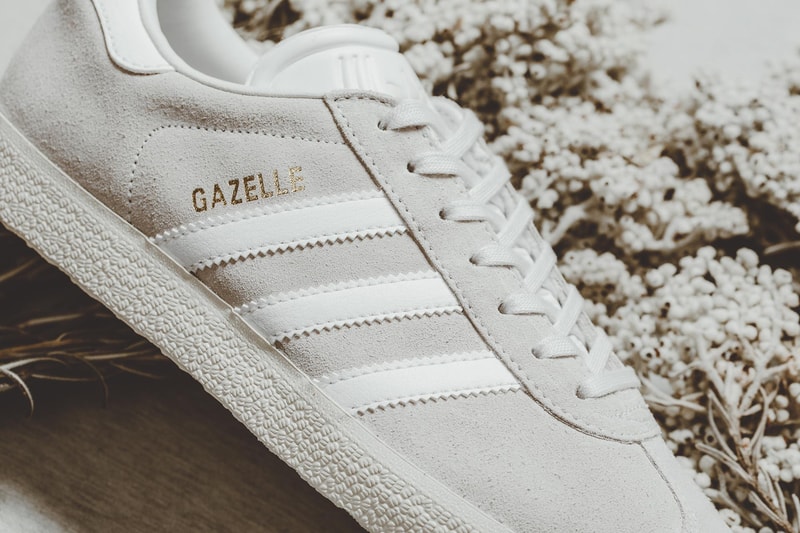 grey adidas gazelle nubuck