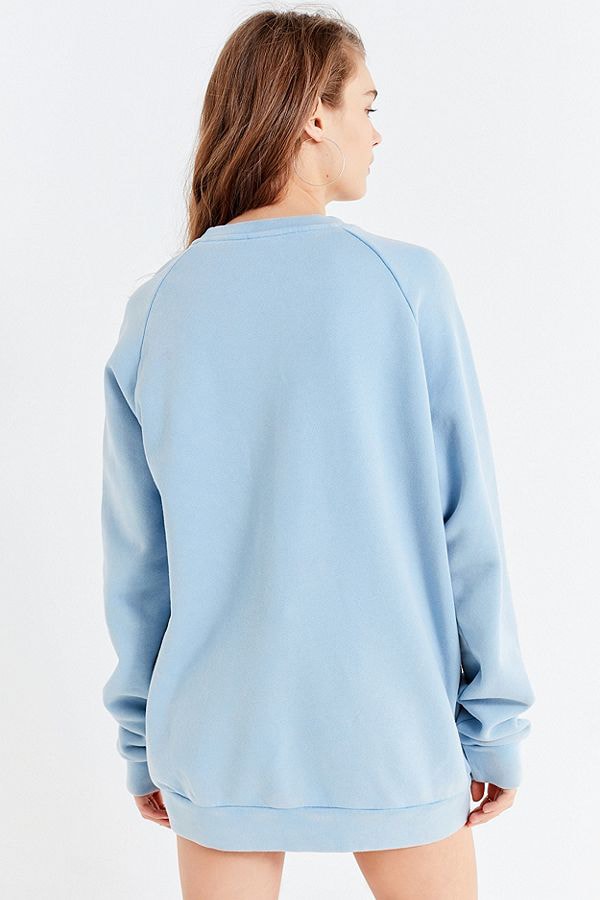 Where to Buy adidas Logo Sweater Sweatshirt Trefoil adidas Originals Urban Outfitters Mint Sky Blue Green Classic Iconic