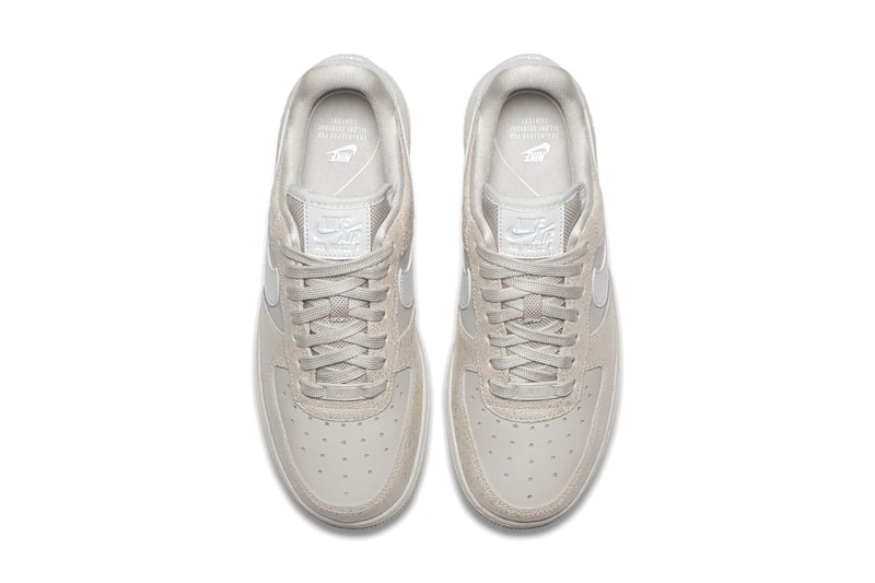 Nike Air Force 1 Premium Sneaker Pink White Classic Colorway Basketball Shoe Shop Bone Bordeaux Detail