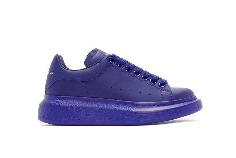 Alexander McQueen Platform Sneaker Shoe Pink Blue Colorway Chunky Sole Lace Up Silhouette Luxury Color