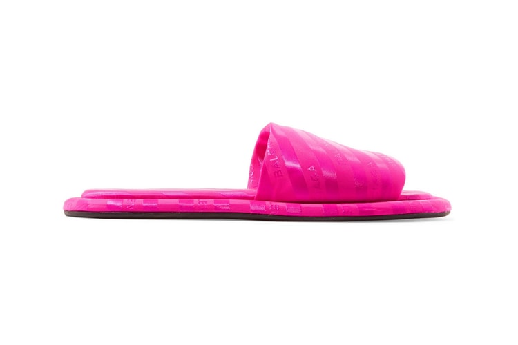 Balenciaga's Hotel Logo Slides Are Back in Neon Magenta