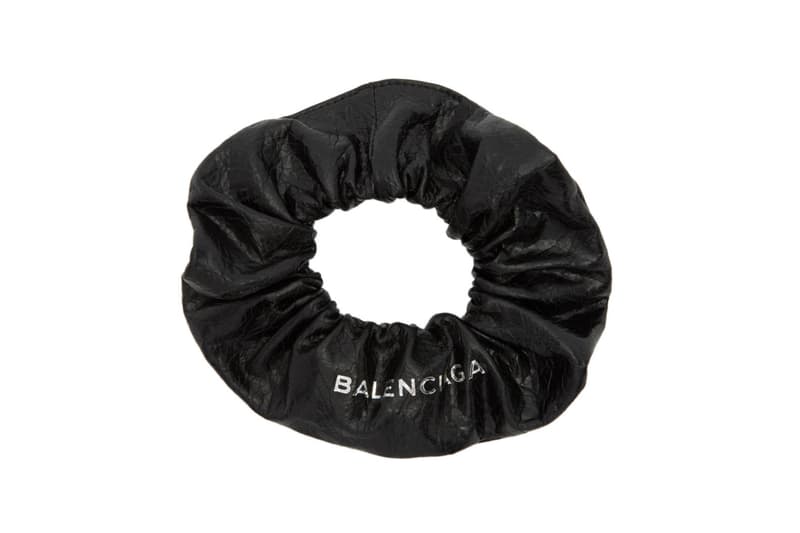 Balenciaga Black Scrunchie W/T Pocket Holli faux fur scrunchie main image 2