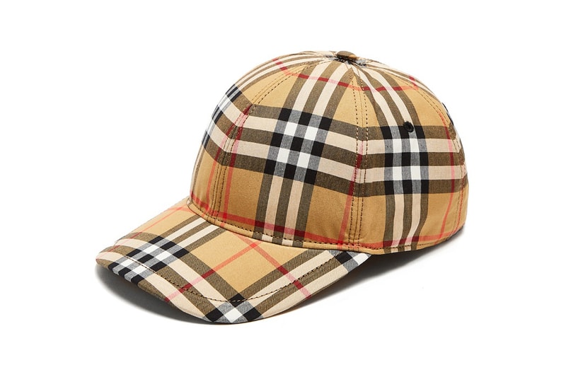 burberry checked checkered plaid tartan house check baseball cap where to buy