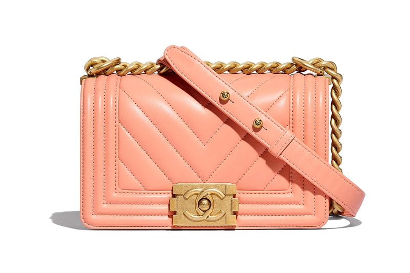 Chanel Boy Bag Spring Summer 2018 Pre Collection Coral Peach