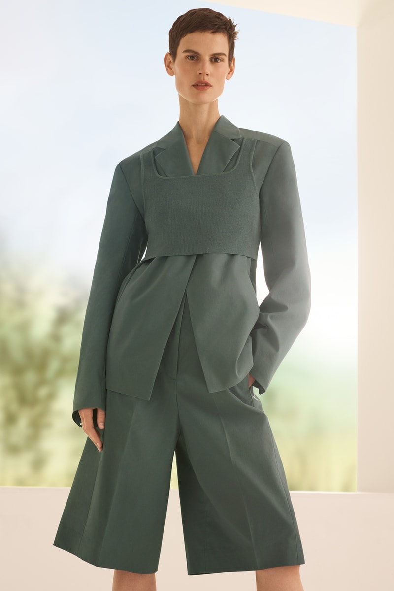 COS Spring/Summer 2018 Campaign Dark Green Three-Piece Set