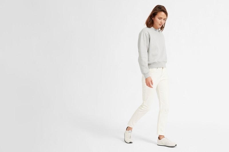 Everlane Oversize Sweater Fleece Crewneck Sweatshirt White Grey Blue Black Basic Staple Pieces Cozy