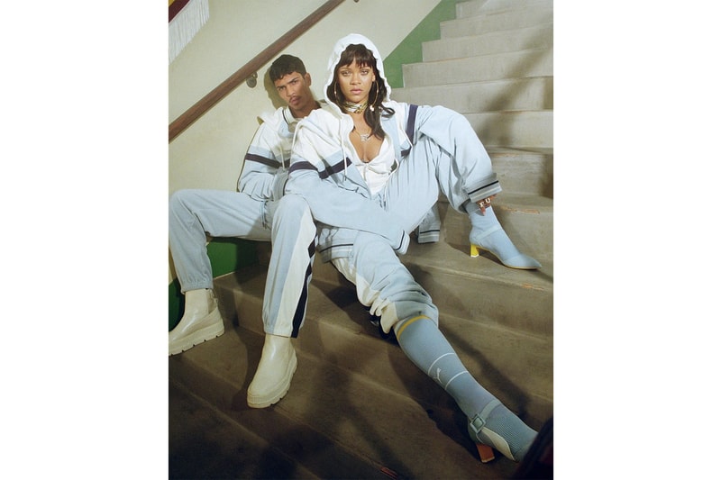 Fenty puma rihanna sneakers creeper cleated chelsea sneakerboots slides puffer jacket track pants coat tops sale discounted sneakersnstuff where to buy shop