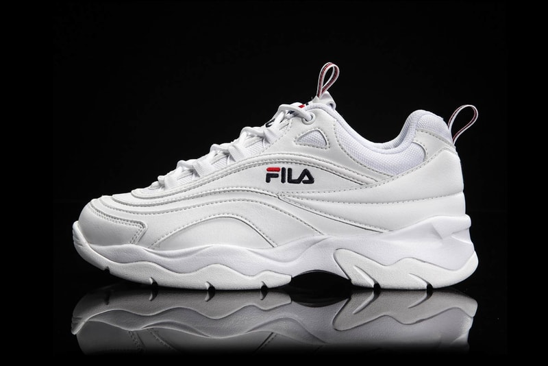 FILA Ray Bright Pink Gray White Silver Rainbow