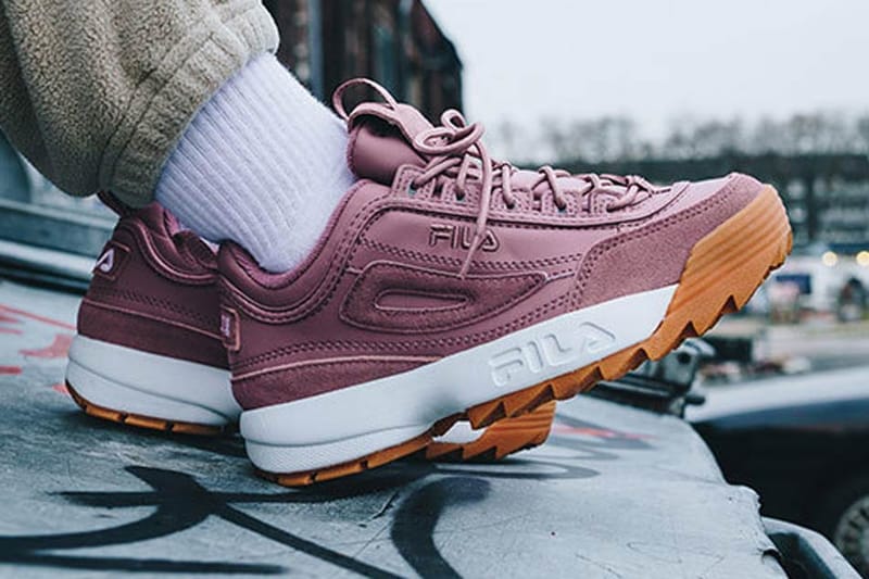 Here's Your First Look at Solebox x FILA's Blush Pink Disruptor