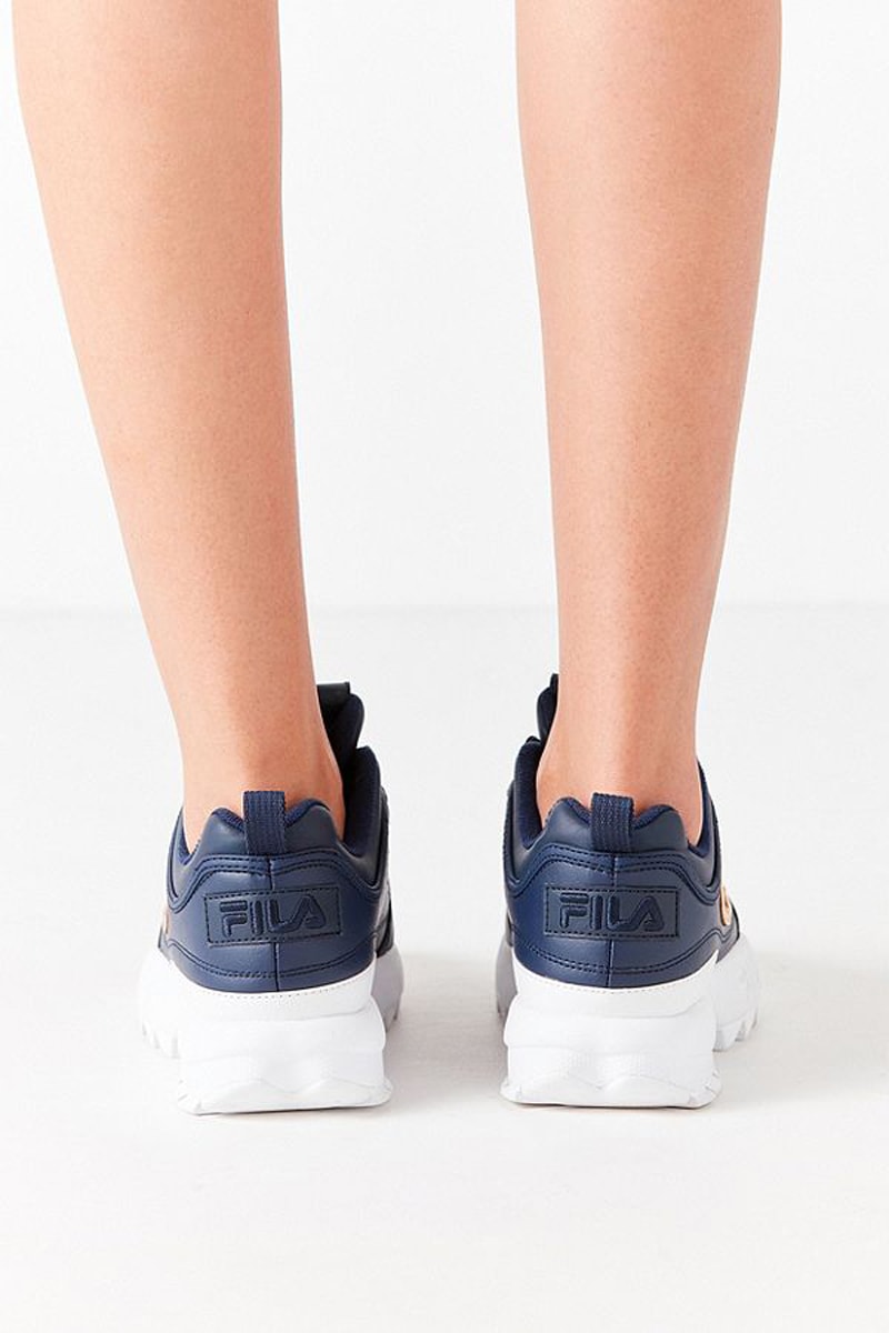 Fila x Urban Outfitter Disruptor 2 Navy Back View