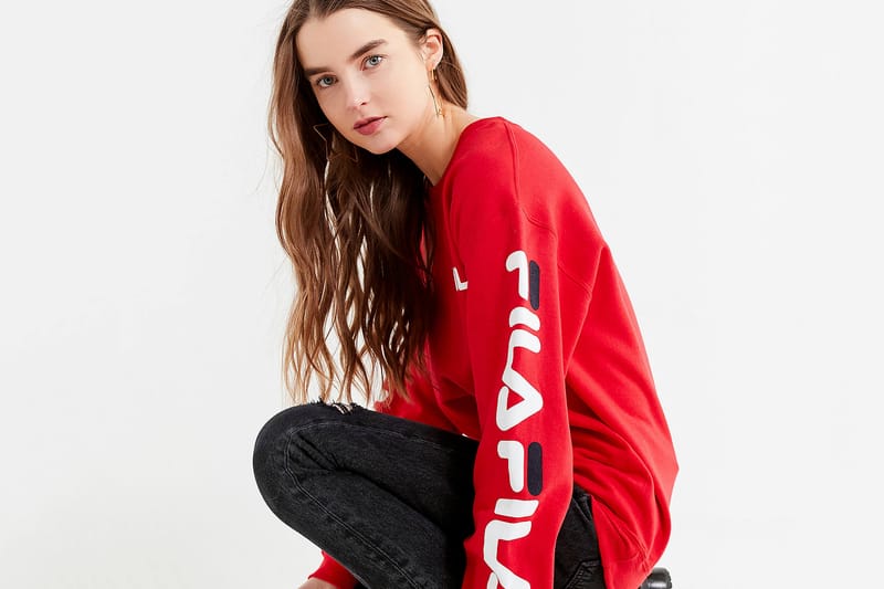 Every Cozy Girl Needs This FILA x Urban Outfitters Crewneck Sweatshirt