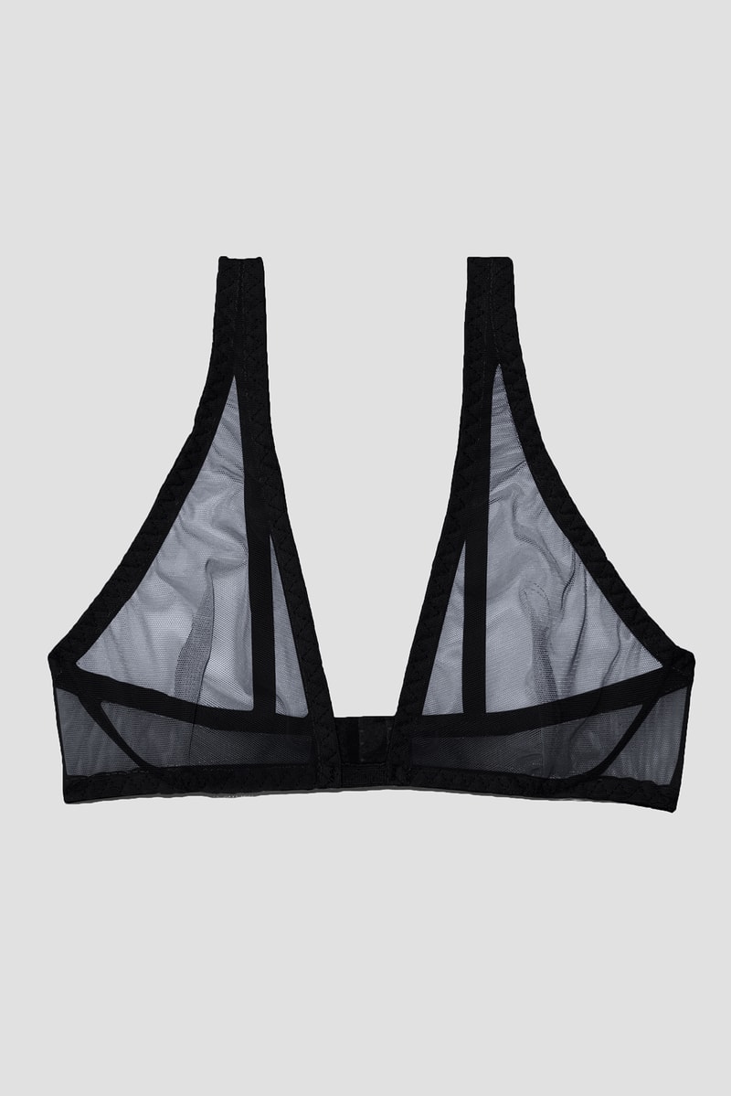 Frank and Oak Sokoloff Lingerie Underwear Black Bra