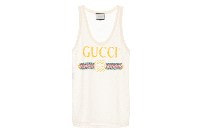 Lace up in Gucci's Latest Logo Tank Top