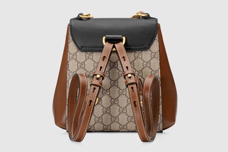 gucci padlock mini backpack Multicolor Calfskin Beige GG Supreme Canvas Eclectic And Coveted Gucci Padlock Sima Leather Mini