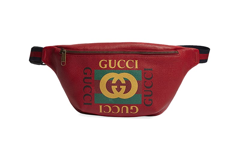 Hey, That Vintage Gucci Logo Has Just Arrived on a Cherry Red Fanny Pack