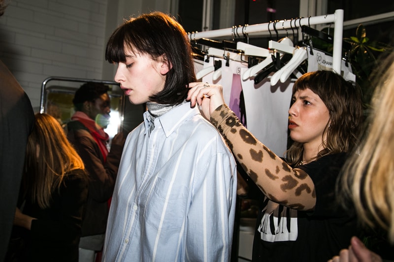 HOPE stockholm fashion week backstage aw18 fw18 fall winter autumn 2018 show bts unisex genderless gender neutral menswear womenswear