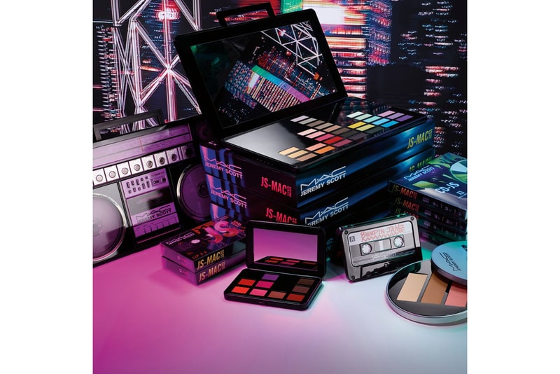 Jeremy Scott MAC Makeup Collection Collaboration 2018 Boombox Mixtape CD Eyeshadow Palette Lip Cheeky Blush Bronzer Cassette Tape Retro Vintage Music