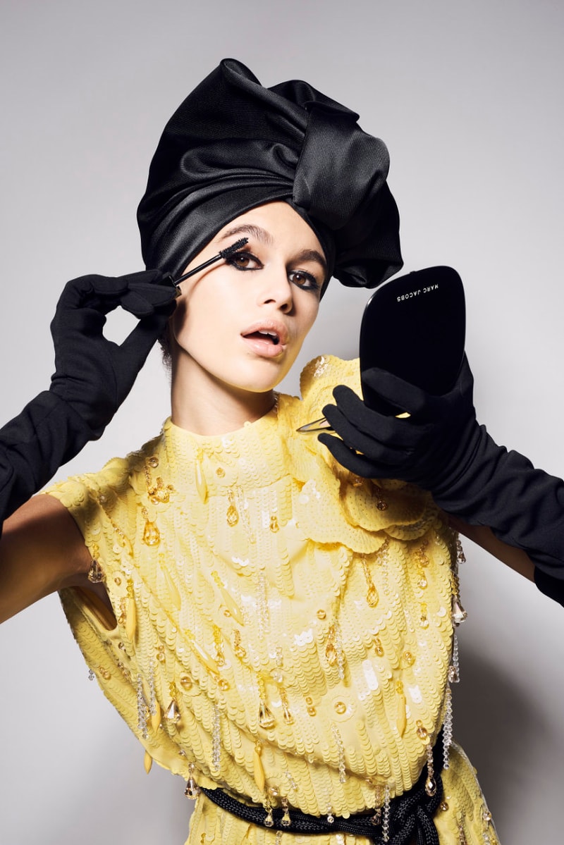 kaia gerber marc jacobs beauty Velvet Noir Major Volume mascara cindy crawford vogue campaign