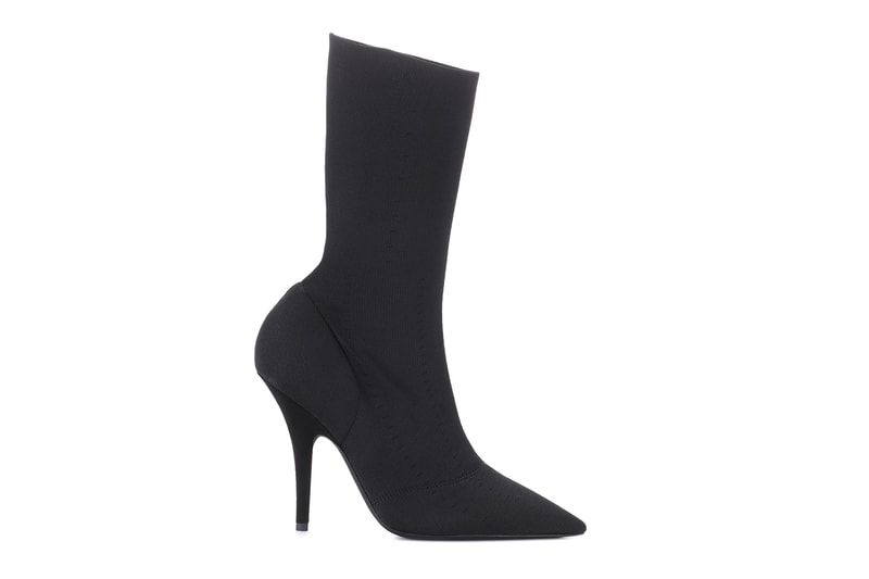 Kanye West YEEZY Season 6 Ankle Boots Satin Mules Kim Kardashian mytheresa.com Black Heel