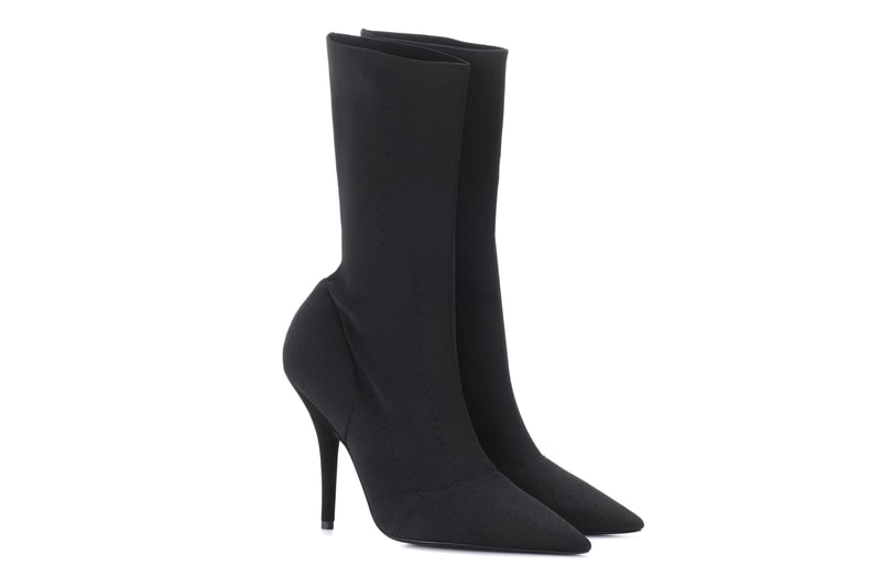 Kanye West YEEZY Season 6 Ankle Boots Satin Mules Kim Kardashian mytheresa.com Black Heel