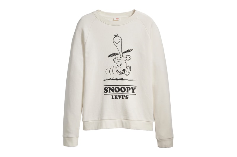 Levis Peanuts Snoopy Year of the Dog Collaboration Crewneck Sweatshirt