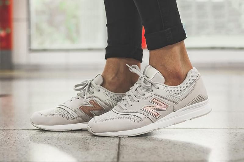The New Balance 697 "Moonbeam" Features a Splash of Metallic Pink