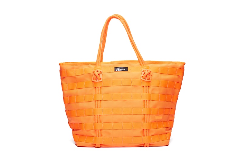 Nike orange large canvas tote bag af-1