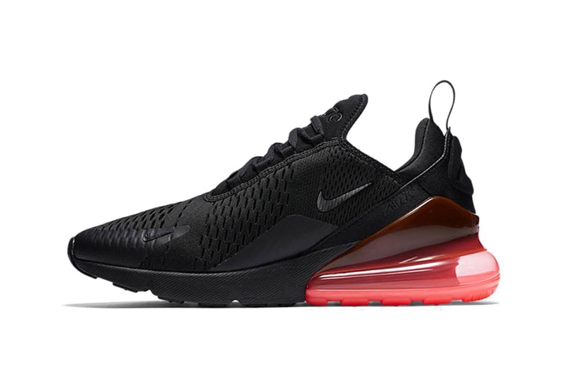 Nike Air Max 270 Silhouette Heel Boost Air Heel Sole Black Red Orange White Lime Green