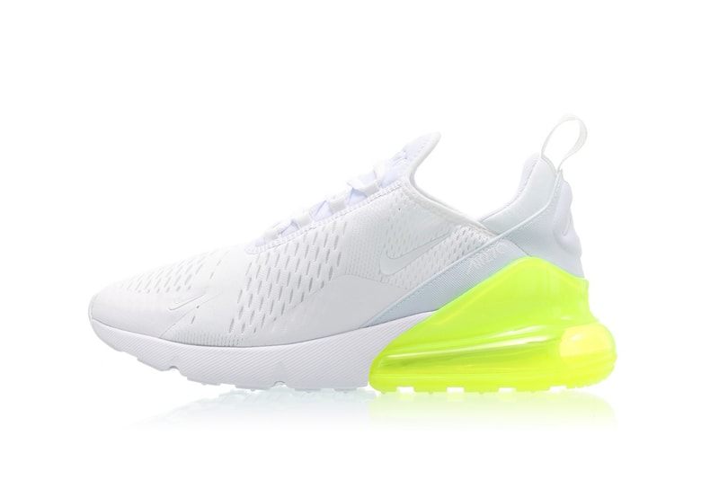 Nike Air Max 270 Silhouette Heel Boost Air Heel Sole Black Red Orange White Lime Green