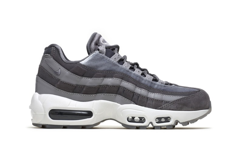 Nike air max 95 womens sneakers gunsmoke grey velvet atmosphere white