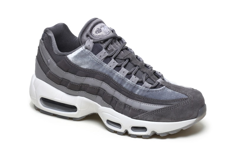 Nike air max 95 womens sneakers gunsmoke grey velvet atmosphere white