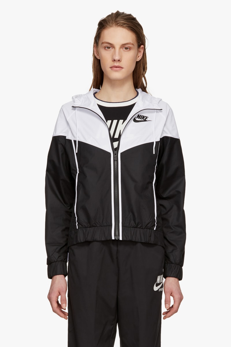 nike track jackets navy black white