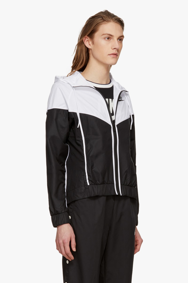 nike track jackets navy black white