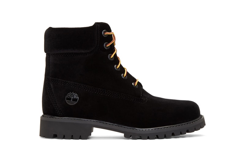 Off-White x Timberland Velvet Boots Tan Black