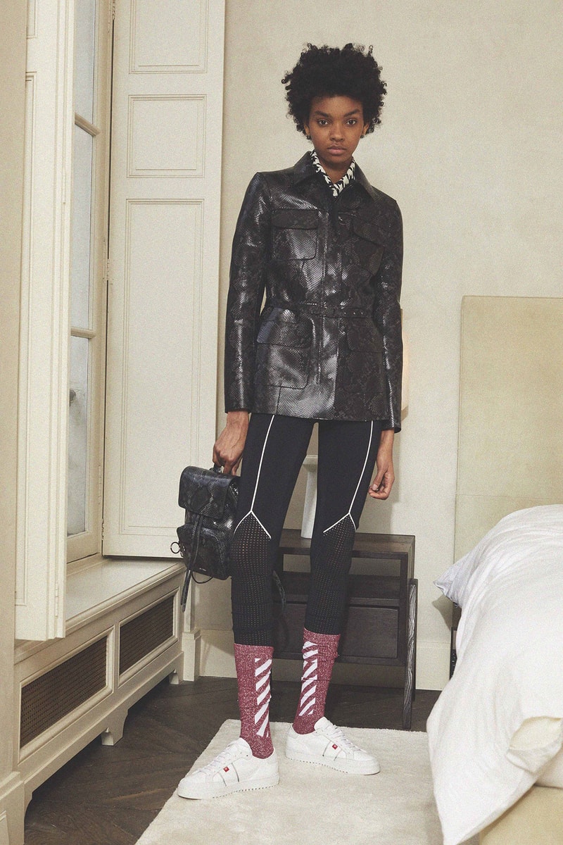 Off White Virgil Abloh Pre Fall 2018 Collection Snakeskin Backpack Socks Sneakers
