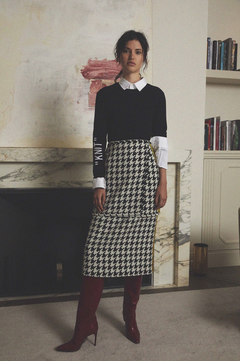 Off White Virgil Abloh Pre Fall 2018 Collection Houndstooth Skirt
