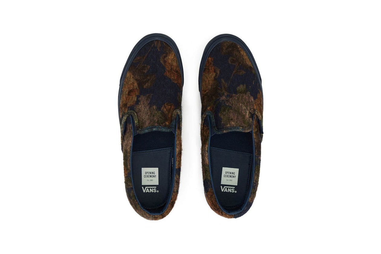 Opening Ceremony Vans Floral Noir OG Classic Slip-On LX Pack