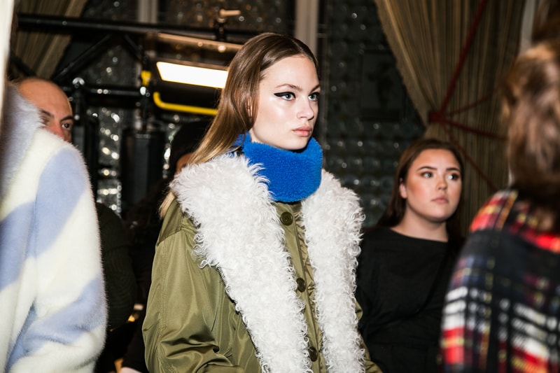 STAND stockholm fashion week 2018 fall winter menswear womenswear backstage behind the scenes scandi style leather faux fur shearling coat