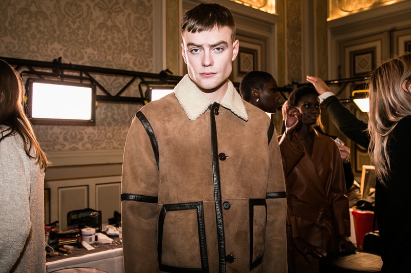 STAND stockholm fashion week 2018 fall winter menswear womenswear backstage behind the scenes scandi style leather faux fur shearling coat
