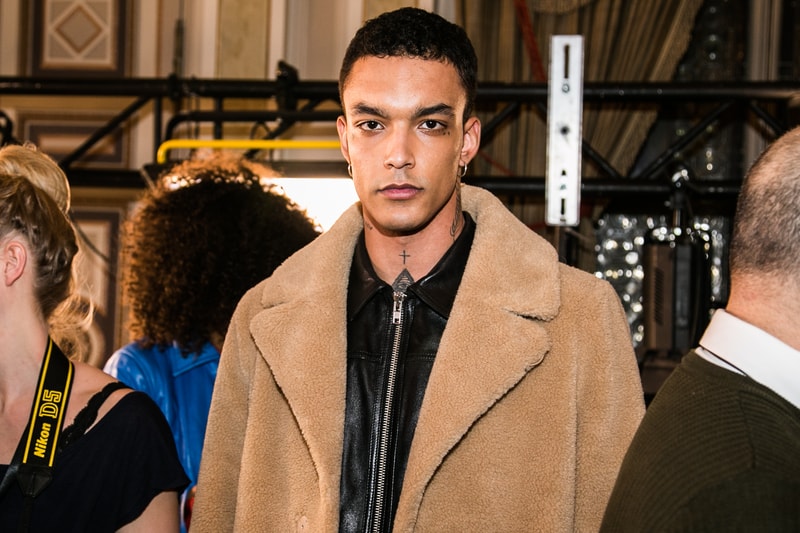 STAND stockholm fashion week 2018 fall winter menswear womenswear backstage behind the scenes scandi style leather faux fur shearling coat