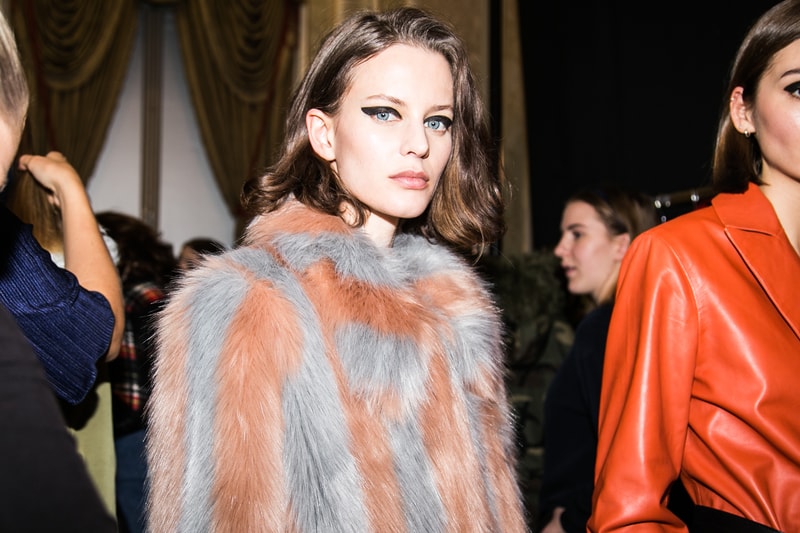 STAND stockholm fashion week 2018 fall winter menswear womenswear backstage behind the scenes scandi style leather faux fur shearling coat