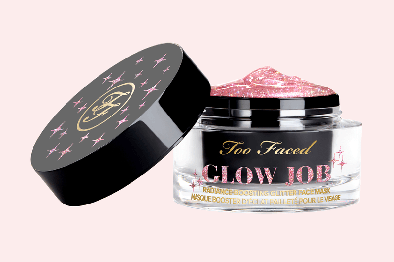 Too Faced Glow Job Glitter Face Mask Restock Where to Buy Skincare Makeup Cosmetics