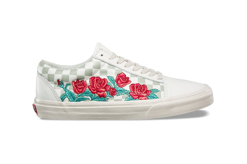 Vans Old Skool Rose Embroidery Marshmallow Turtledove